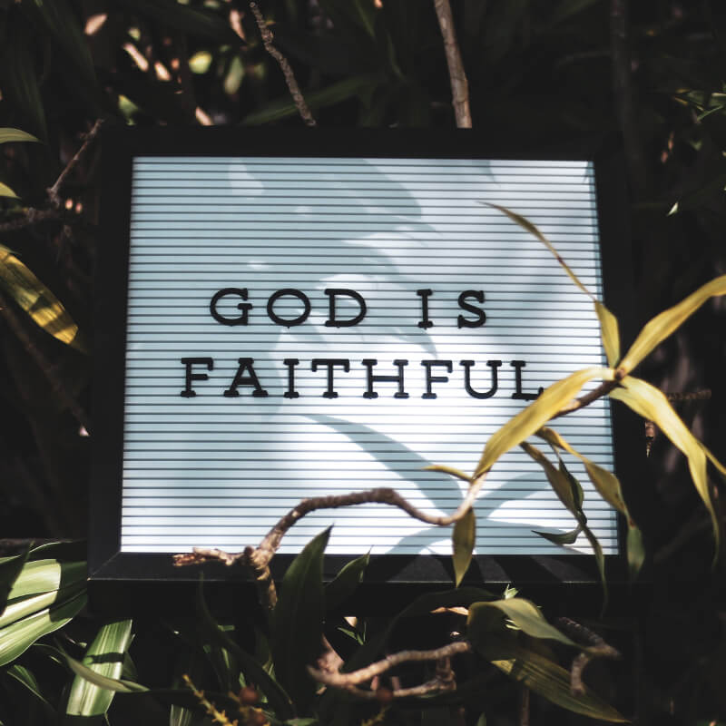God is faithful sign in nature